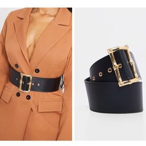 Black Belt with Gold Buckle